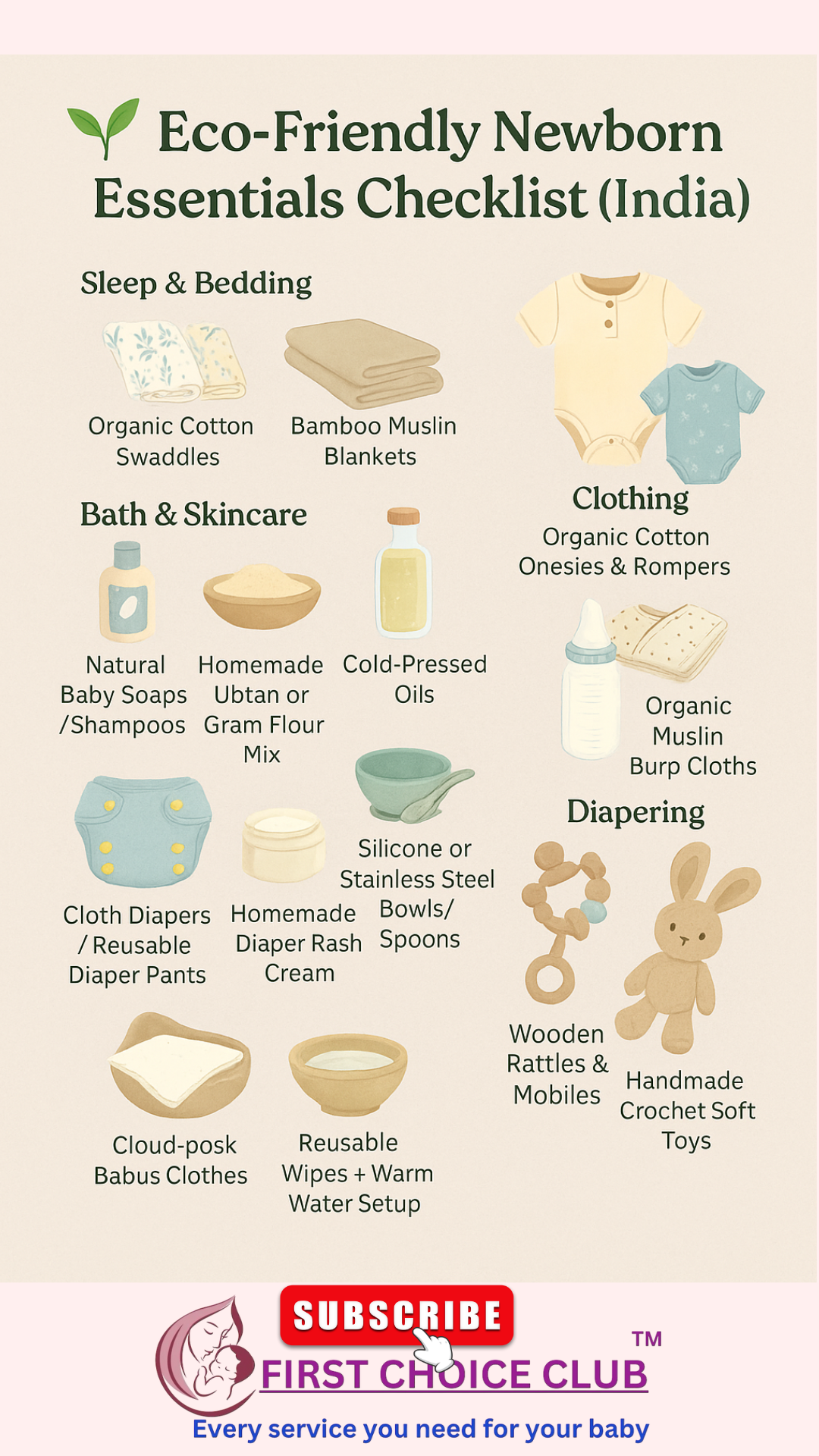 EcoFriendly Newborn Essentials Checklist India