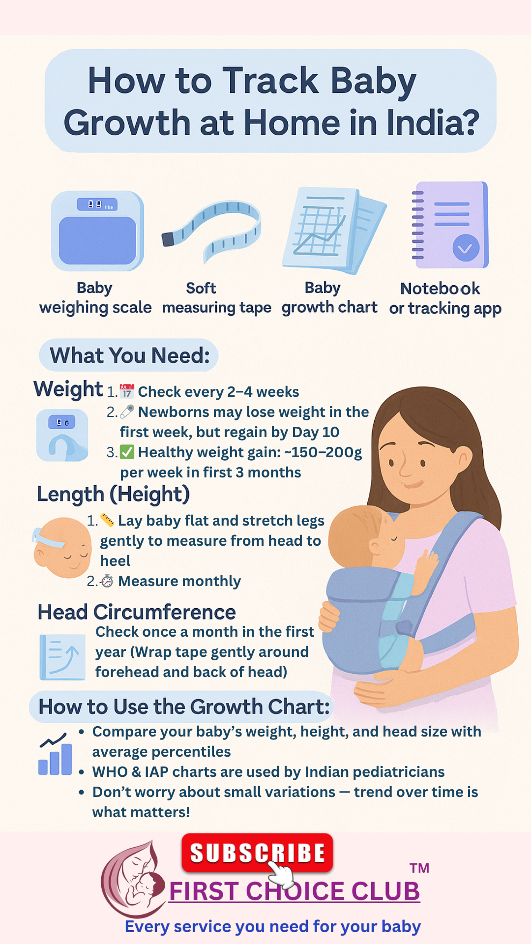 How to Track Baby Growth at Home in India