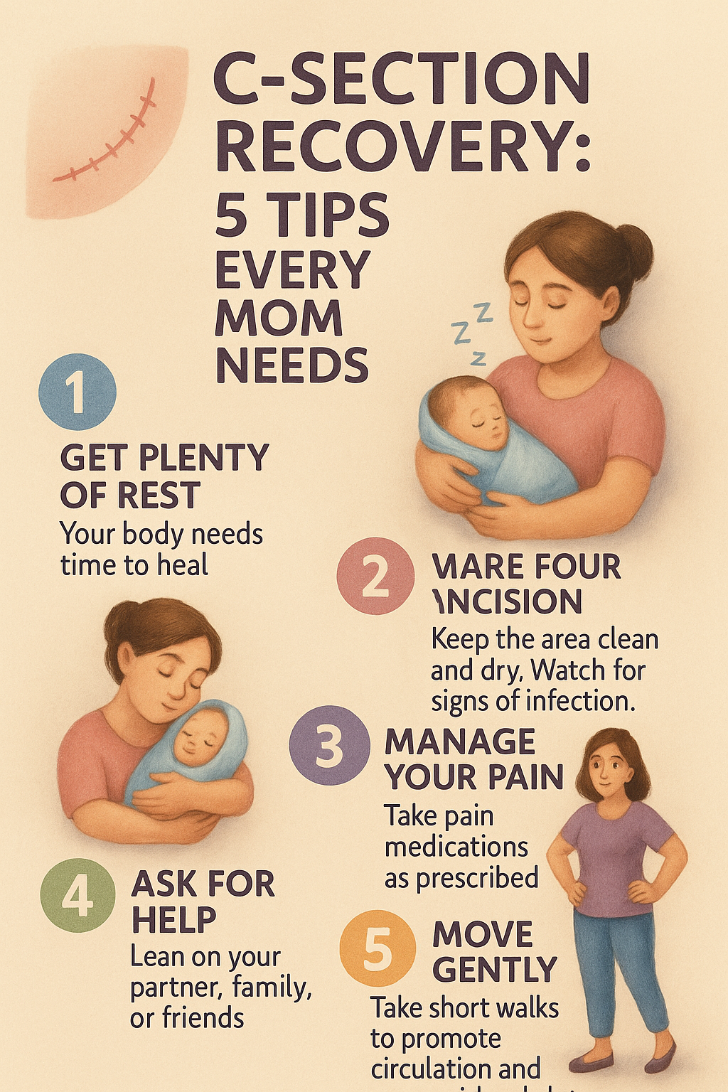 CSection Recovery  Tips Every Mom Needs at Home