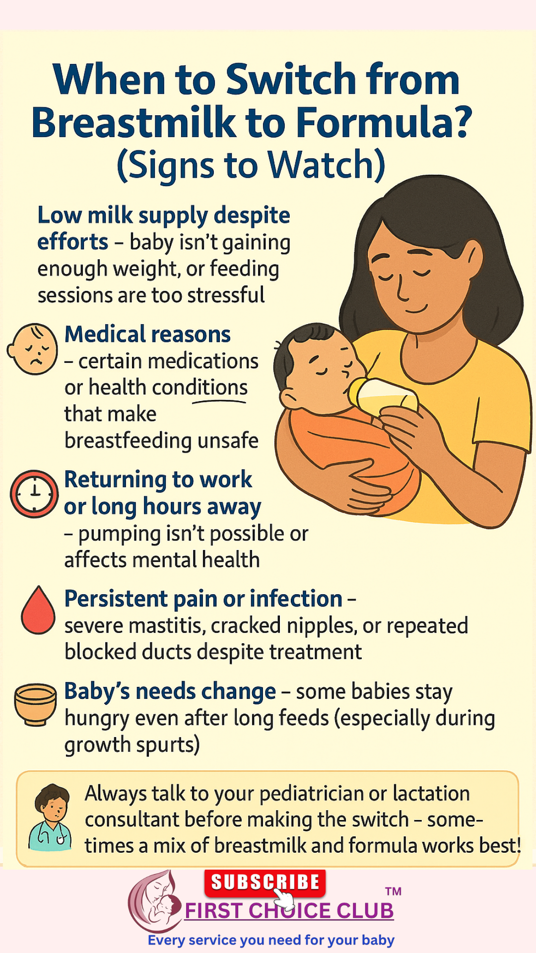 When to Switch from Breastmilk to Formula