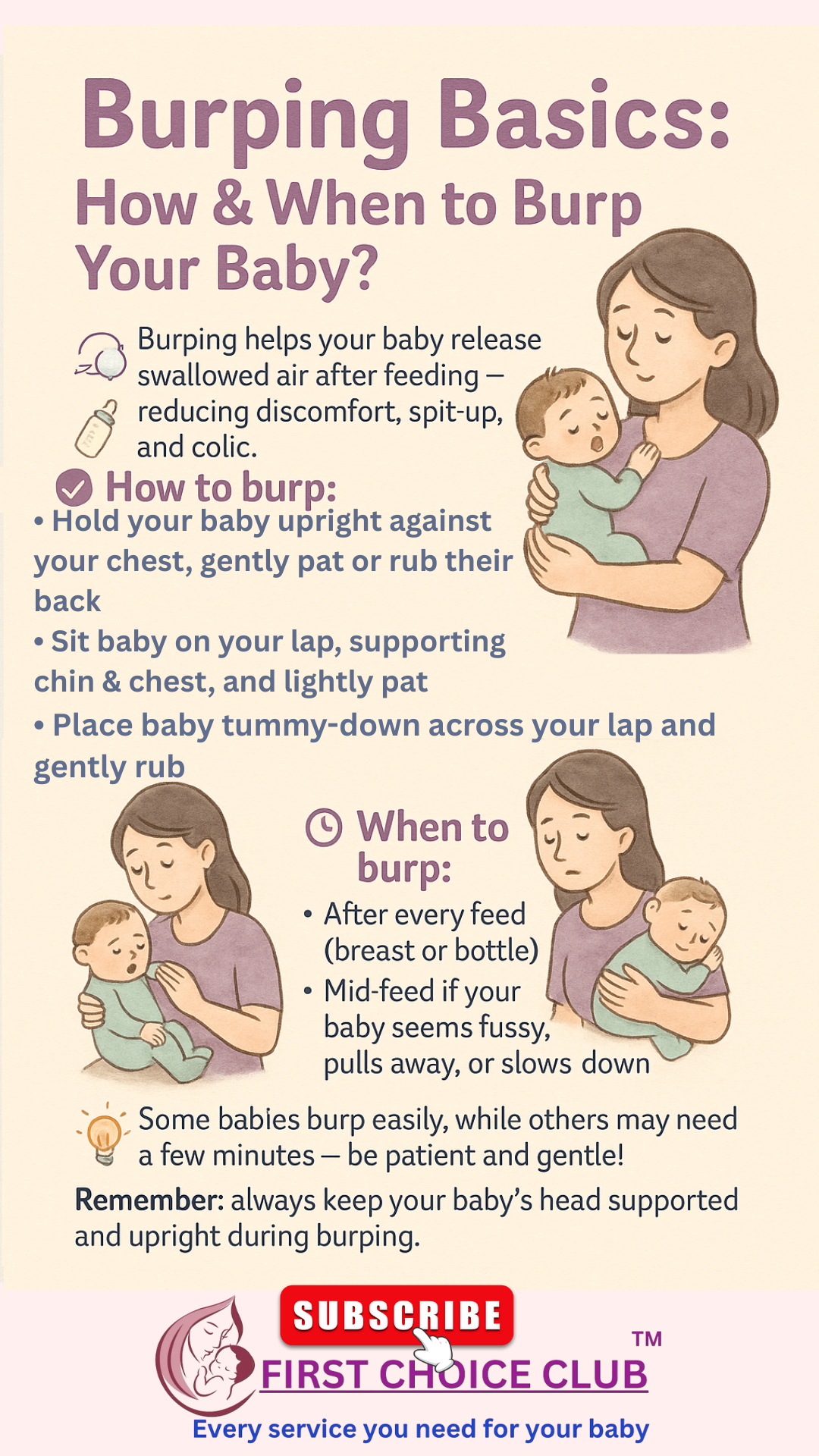 Burping Basics How  When to Burp Your Baby