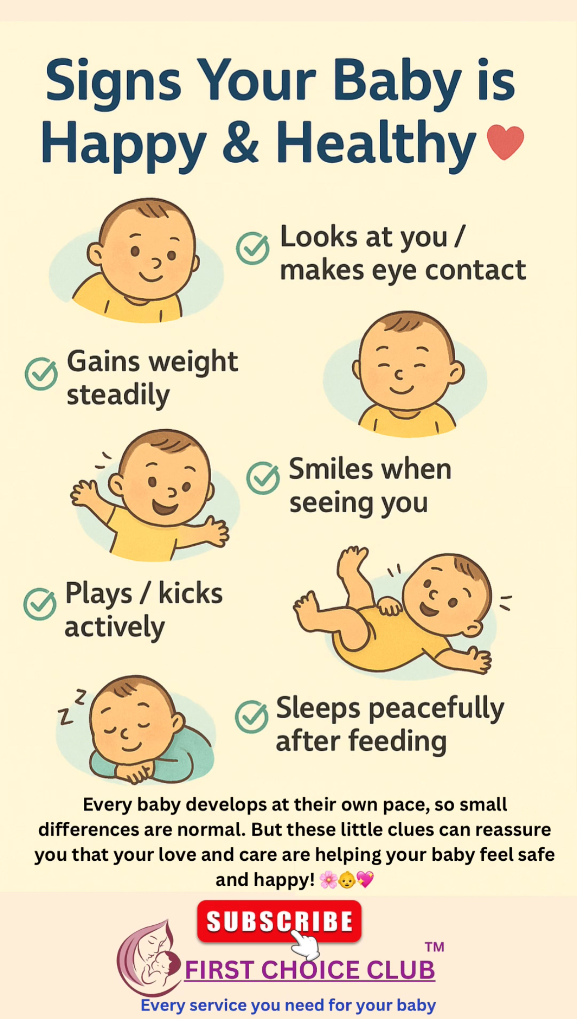 Signs Your Baby is Happy  Healthy