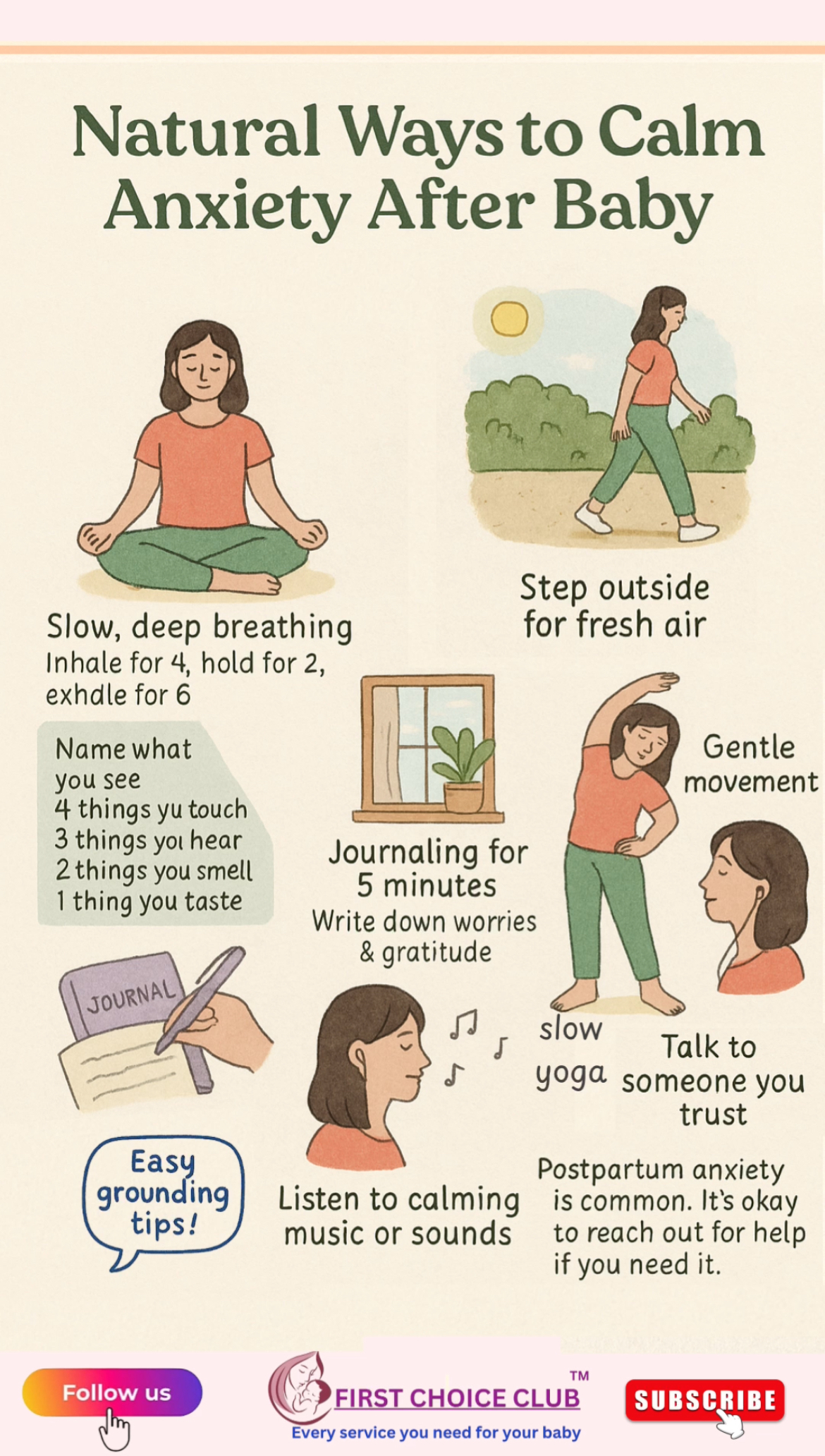 Natural Ways to Calm Anxiety After Baby