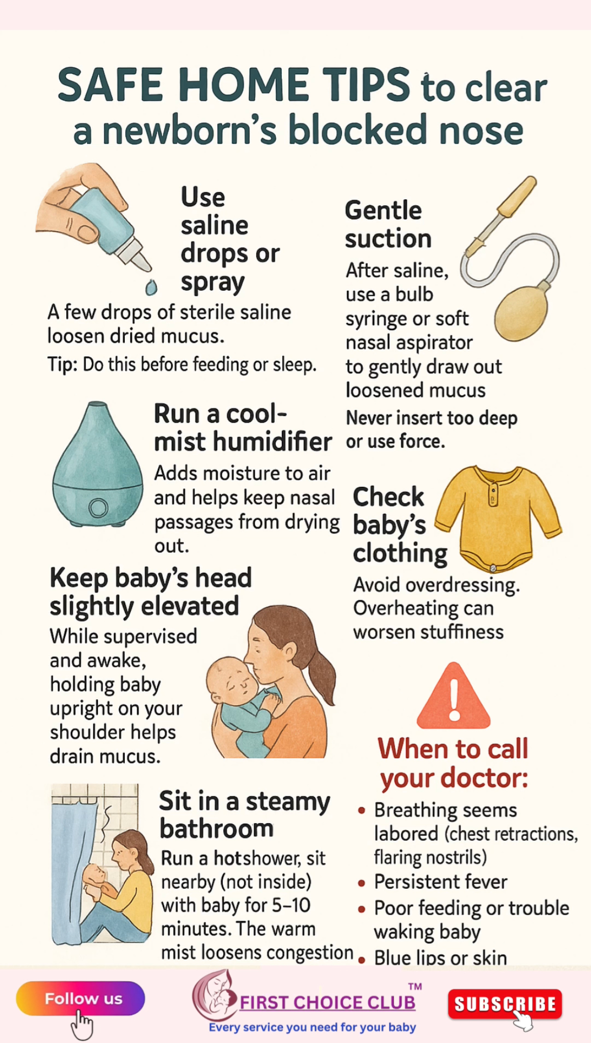 Blocked Nose in Newborn Safe Home Tips