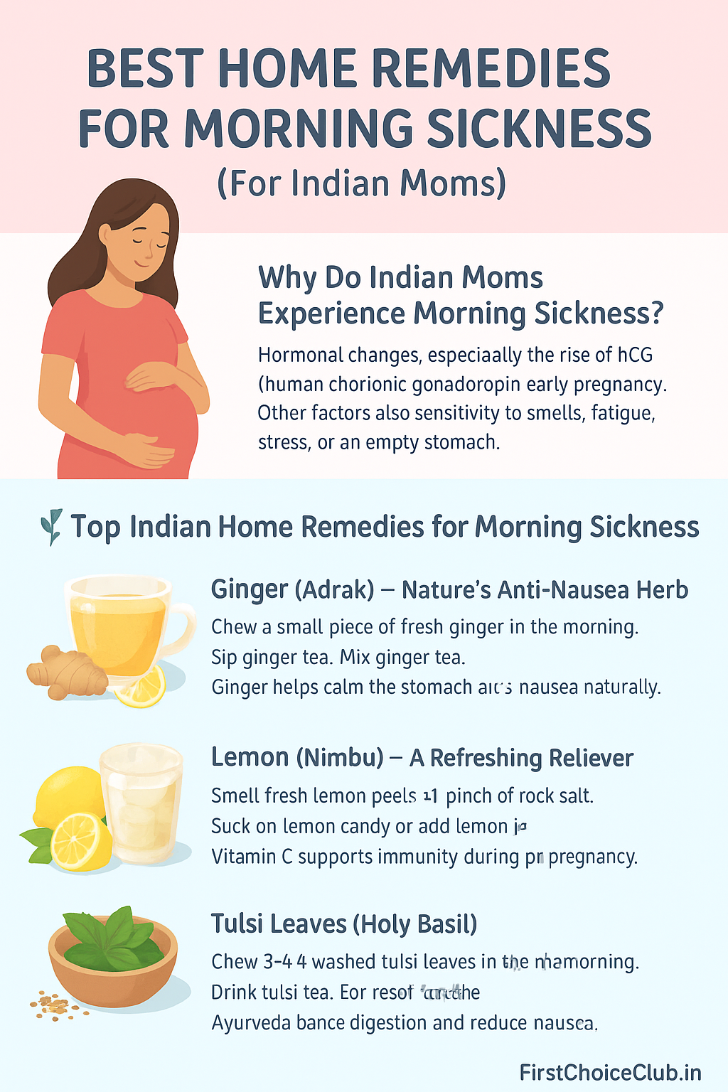 Best Home Remedies for Morning Sickness For Indian Moms