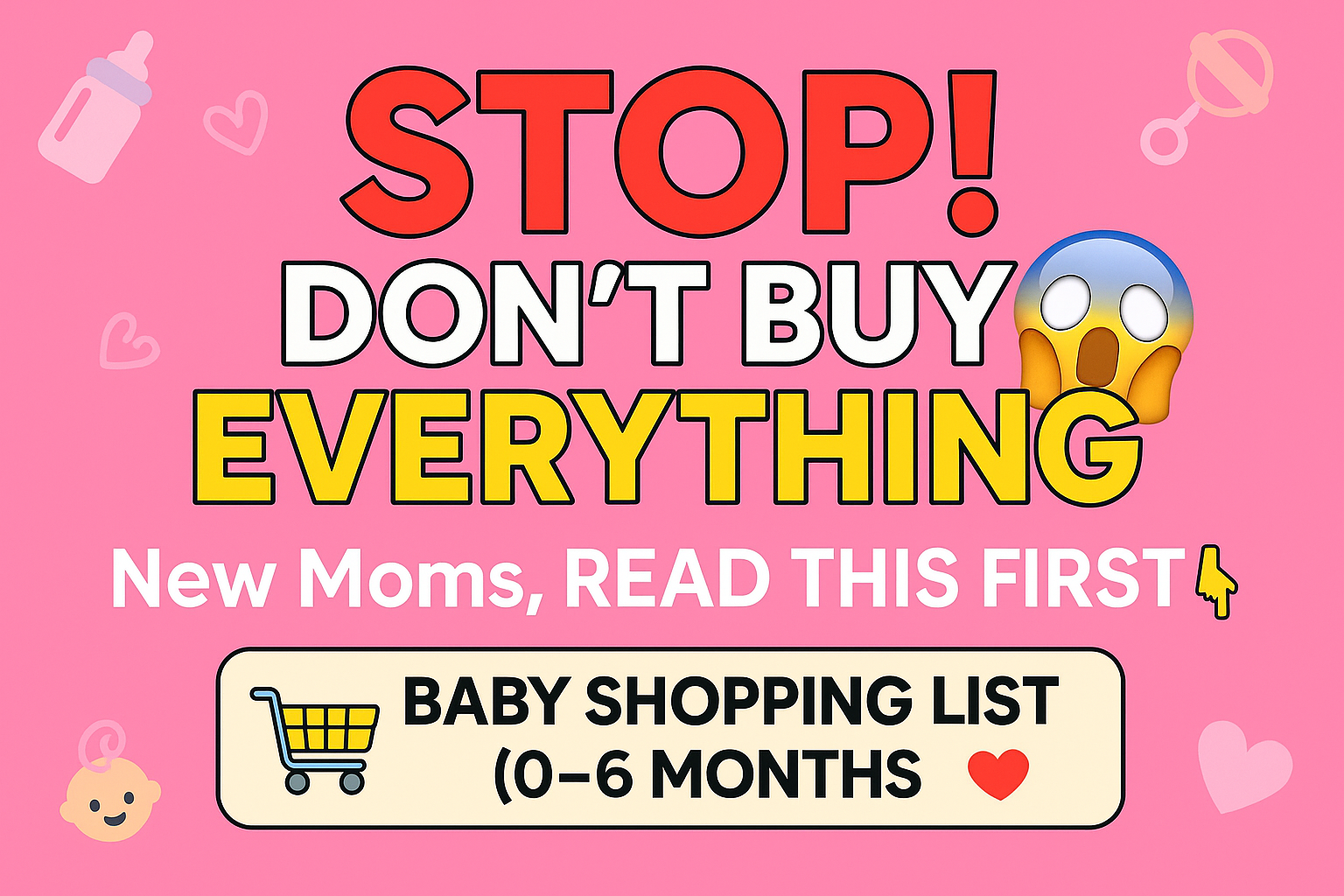 Baby Shopping List MonthbyMonth  Months  Smart Guide for FirstTime Moms
