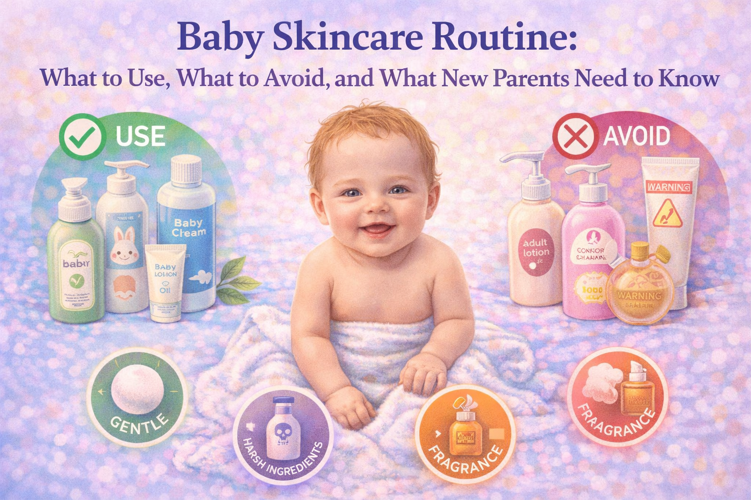 Baby Skincare Routine What to Use What to Avoid and What New Parents Need to Know